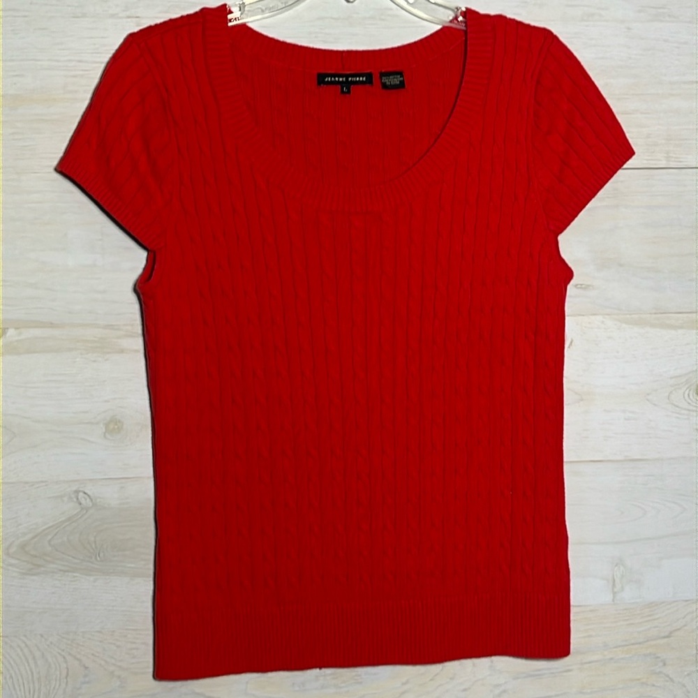 Jeanne Pierre short sleeve sweater